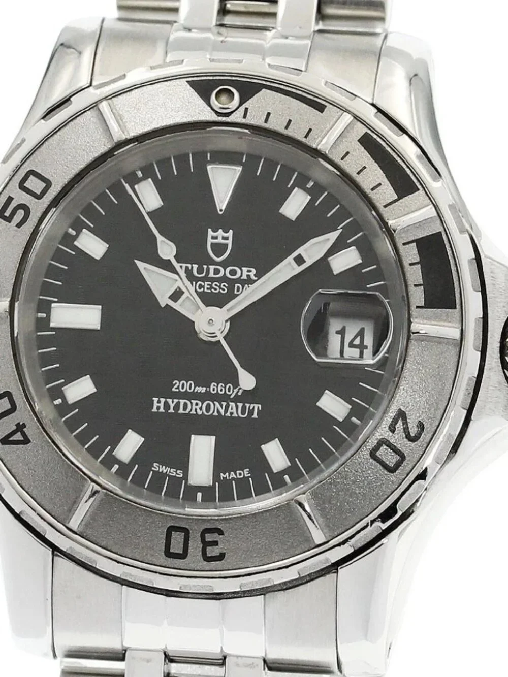 TUDOR Princess Date Hydro Note 99090 Date black Dial Automatic Ladies_